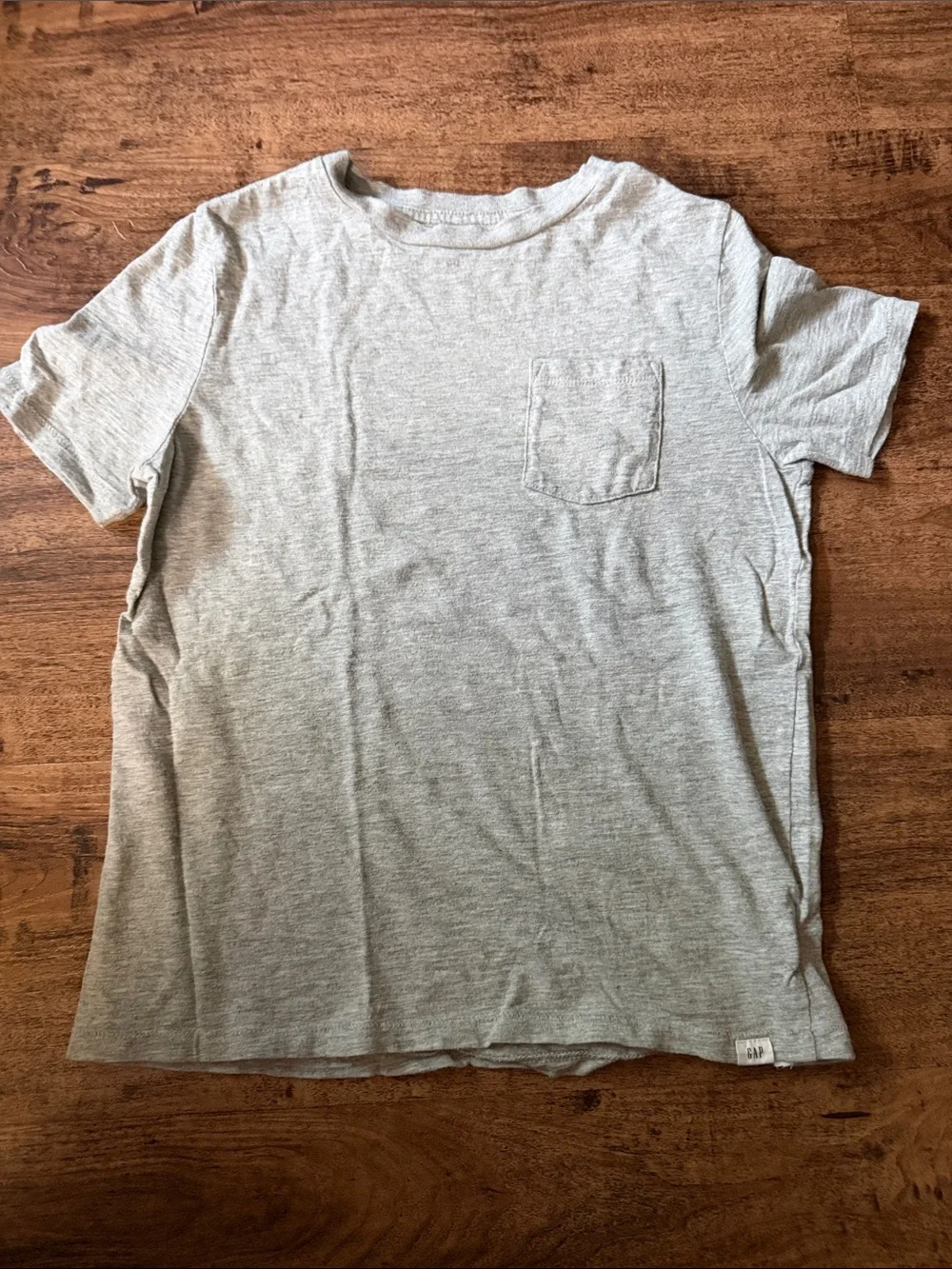 GAP Light Gray Short Sleeve Pocket Tee